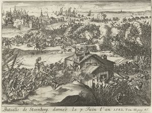 Slaget vid Steenberg, givet den 7 juni 1583 (titel på objekt) av Lamberecht Causé
