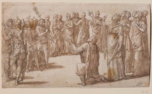 Augustus och den tiburtinska sibylla, ca 1547.