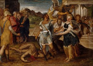 Avrättningen av Johannes Döparen, 1500-talet.