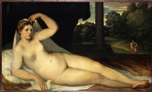 Venus (Venus). Målning av Lambert Sustris (1515 eller 1520-efter 1591). Olja på duk