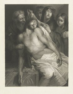 Kristi begravning Kristus på strået av Lambertus Antonius Claessens