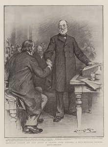 Professor Virchow och Lord Lister på Charing Cross Hospital, en välförtjänt hyllning