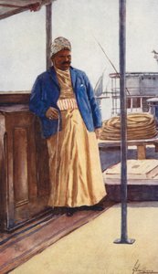 Egyptens folk: Dragoman, Terguman (färglitografi) av Lance Thackeray