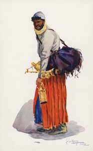 Folket i Egypten: Sirapsförsäljare, Sharbatli (färglitografi)