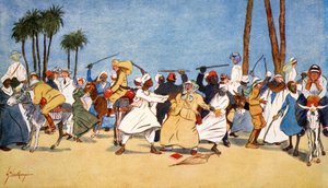 "Slaget vid Nilen", 1908. av Lance Thackeray