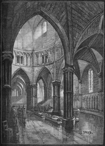 Interiör av Temple Church, London, 1905