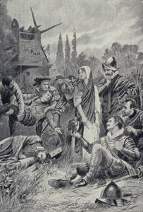 Sir Philip Sidney vid slaget vid Zutphen (litho) av Lancelot Speed