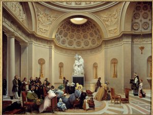 Ceremoni vid försoningskapellet 1835 (Parisiska kapellet beläget på 29, rue Pasquier i 8:e arrondissementet). Målning av Theodore Turpin De Crisse (1782-1859) av Lancelot Théodore Turpin de Crissé de Crissé