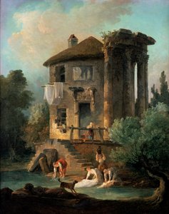 Vestas tempel i Tivoli, Rom, 1831