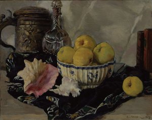 Fortfarande liv. Skal och äpplen, 1917