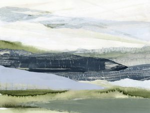 Ett dämpat bergslandskap av Lara Eckerman