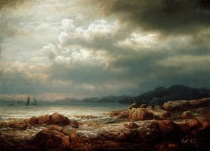 Kustlandskap av Lars Hertervig