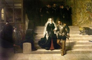 Mary, Queen of Scots, leds till sin avrättning, 1871