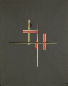 Röd och svart balans, 1922 av Laszlo Moholy Nagy