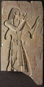Mentuemhat i kyrklig klädsel, c.667-647 f.Kr av Late Period Egyptian