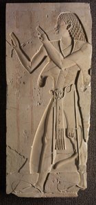 Mentuemhat i kyrklig klädsel, c.667-647 f.Kr av Late Period Egyptian