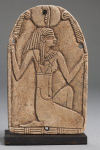 Plaque of Maat (fajans) (se även 325655, 325656 och 325658) av Late Period Egyptian