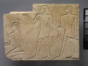 Präster som utför begravningsriter, c.667-647 f.Kr av Late Period Egyptian