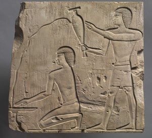 Präster som utför begravningsriter, c.667-647 f.Kr av Late Period Egyptian