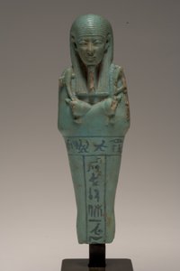 Shabti-figur för Djedhor (fajans)
