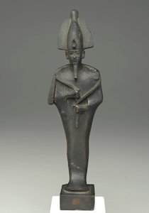 Stående mummiform av Osiris, 664-332 f.Kr. (brons) av Late Period Egyptian
