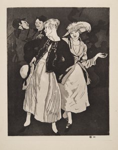 Bank Holiday, pub 1924. av Laura Knight