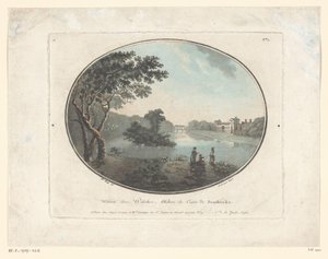 Utsikt över Wilton House Wilton dans Willshire, Chateau du Comte de Pembroke (titel på objekt) Jardins Anglais (serietitel på objekt) English Gardens (serietitel)