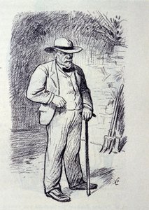 Porträtt av Louis Pasteur (1822-1895) i hans fastighet i Villeneuve-l