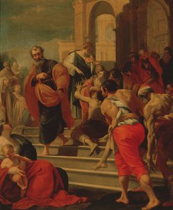 St Peter botar de sjuka med sin skugga