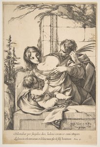 Helig familj med palm, 1639. av Laurent de la Hyre