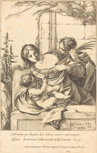 Den heliga familjen av Laurent de la Hyre