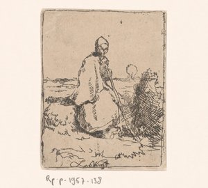 Sittande herdinna av Laurent van der Windt