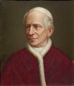 Porträtt av påven Leo XIII 1810-1903, 1892. av Laurenz Schäfer