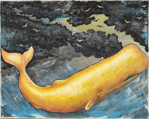 Whale, ca 2018 (akryl på duk)