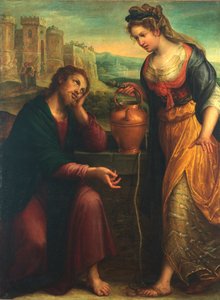 Kristus och den samaritanska kvinnan, 1607.