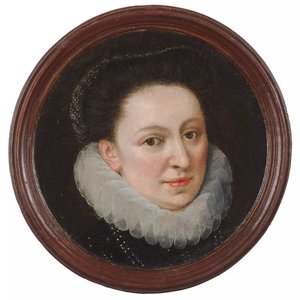 Porträtt av en dam. av Lavinia Fontana