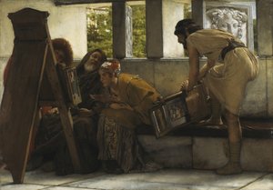 En byrå i Rom  av Lawrence Alma-Tadema