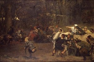 Gunthram Bose och hans döttrar, 572 e.Kr av Lawrence Alma Tadema
