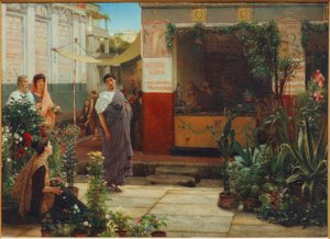 Blomstermarknaden av Lawrence Alma Tadema