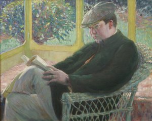 Frederick Carl Frieseke (olja på duk) av Lawton Parker