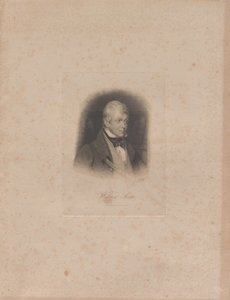 Porträtt av den historiska romanförfattaren och poeten Sir Walter Scott 1771-1832, ca. 1840. av Lazarus Gottlieb Sichling