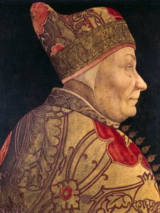 Porträtt av Doge Francesco Foscari (1373-1457), målning av Lazzaro Bastiani (1429-1512), olja på panel, 52x41 cm