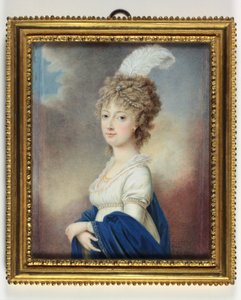 Marie-Therese-Charlotte, hertiginna av Angouleme (emalj) av Le Chevalier De Beaumont