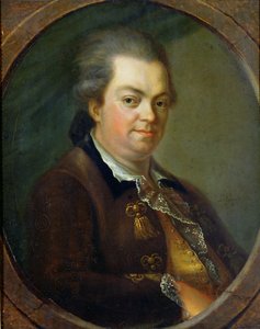 Porträtt antas vara greve Alessandro di Cagliostro (1743-95) 1778