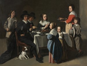 En familjemåltid, ca 1645-55