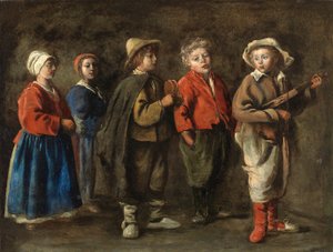 Antoine Le Nain - De unga musikerna, ca 1640 av Le Nain Brothers