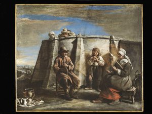 Le Nain - Flageolettspelaren, 1640-talet av Le Nain Brothers