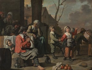 Bondebarn som dansar, c.1650