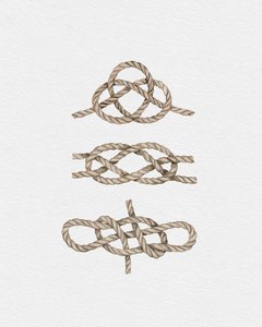Sailor Knots, ca 2019 (blandteknik) av Leah Straatsma