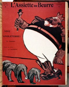Karikatyr av kung Edward VII (1841-1910) vid tiden för Entente Cordiale mellan Frankrike och Storbritannien, omslag från 